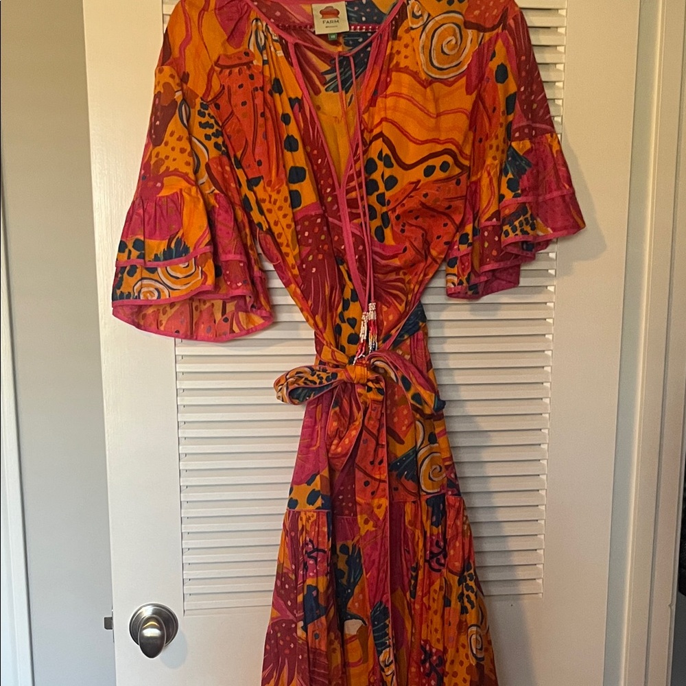 FARM Rio Vibrant Multicolor Midi Dress